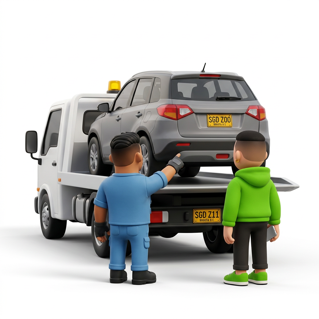 Grúas Cali servicio de asistencia vial 24 horas para carro y moto con Segundazo