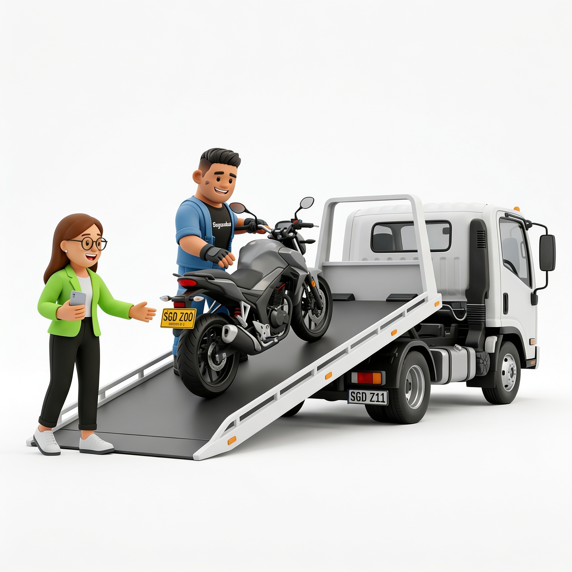 Grúas para motos en Colombia con servicio de asistencia vial de Segundazo