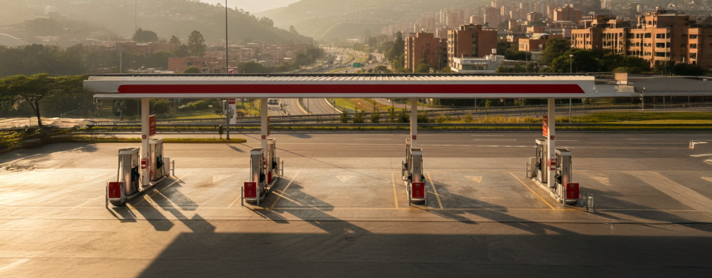 Gasolinera cerca en Colombia: opciones seguras y baratas