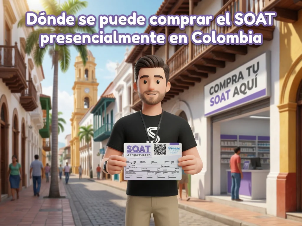 donde se puede comprar el SOAT presencial en Colombia