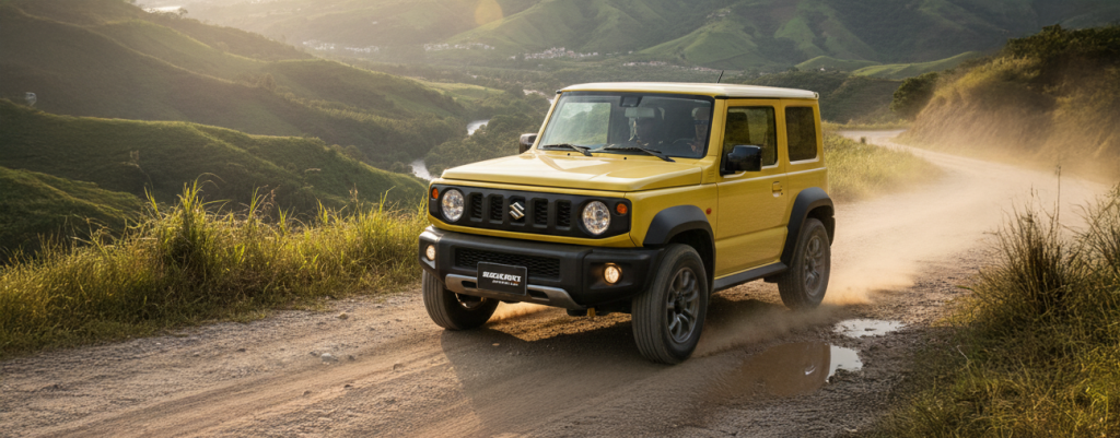 Suzuki Jimny en Colombia ideal para comprar carro por su capacidad todoterreno y diseño compacto