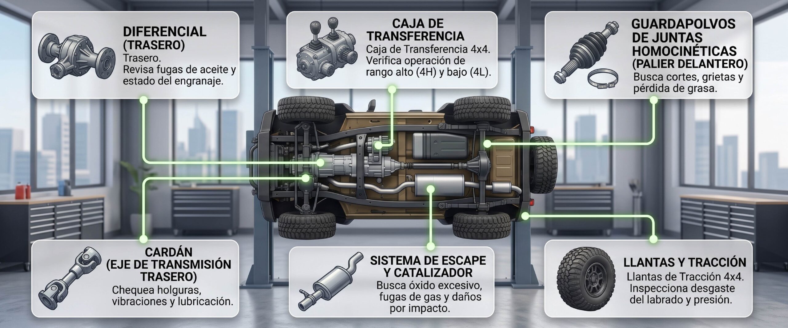 Qué revisar en un carro 4x4 usado antes de comprarlo.