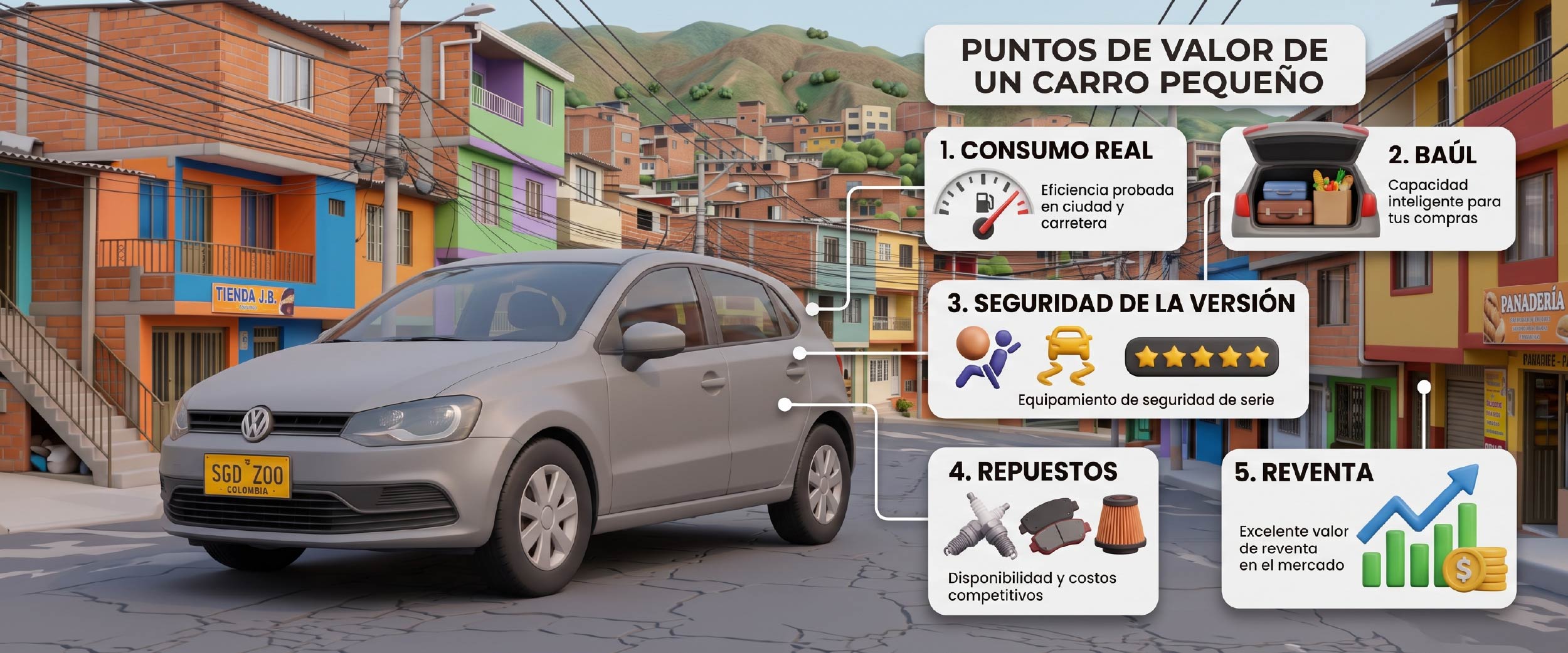 Qué debe tener un buen carro pequeño usado antes de comprarlo.
