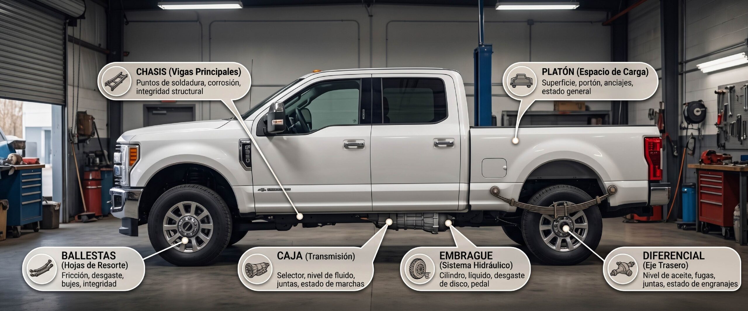 Qué revisar en una pick up usada en Colombia según el trabajo.